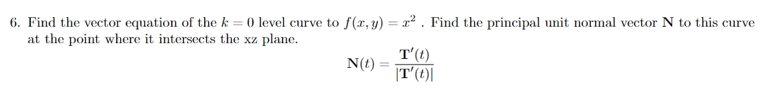 tangent line to the vector valued function given by: 7(t) = (oos[t),