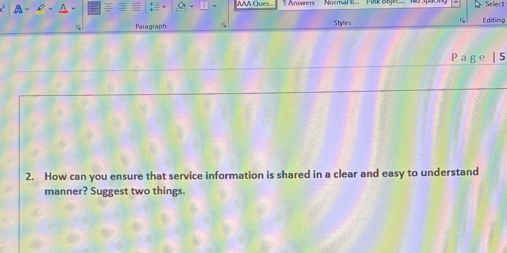 Select Paragraph Styles Editing Page |5 2. How can you ensure that