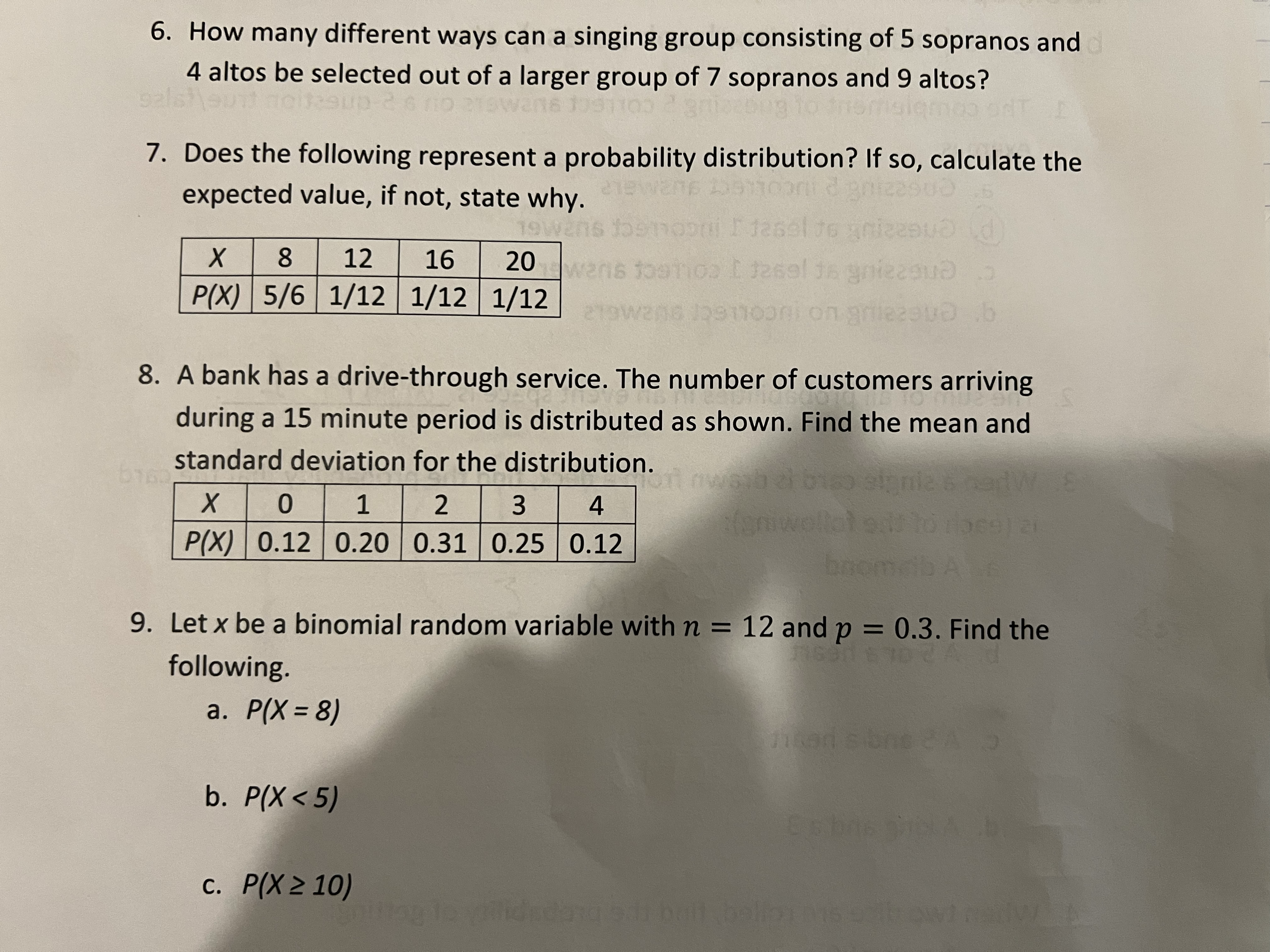 5 sopranos and 4 altos be selected out of a larger group