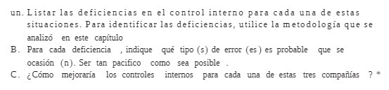 estas situaciones. Para identificar Ias deficiencias, utilice Ia metodologia que se analiz6