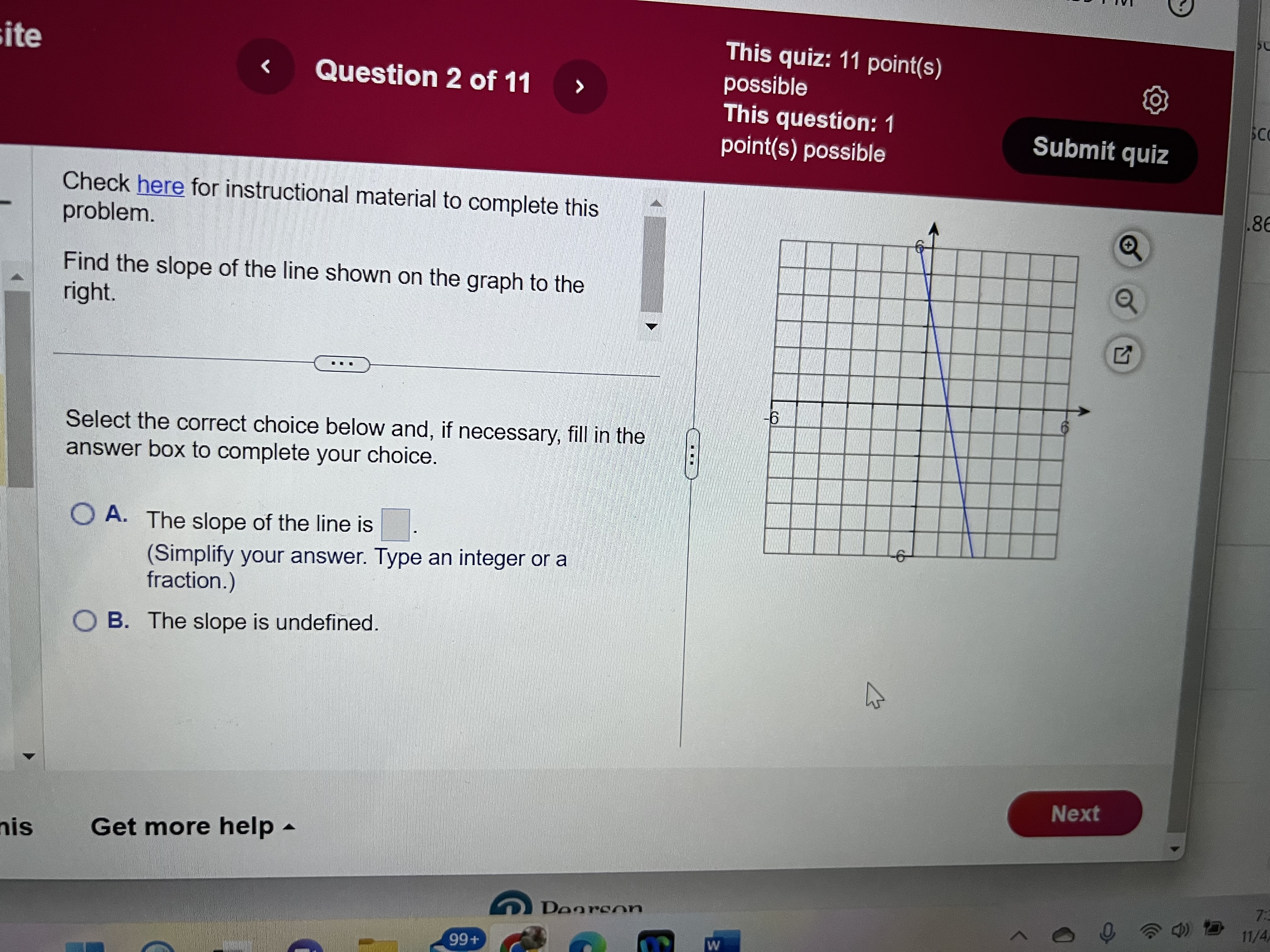 over a horizontal distance of 2400 feet. A portion of road B