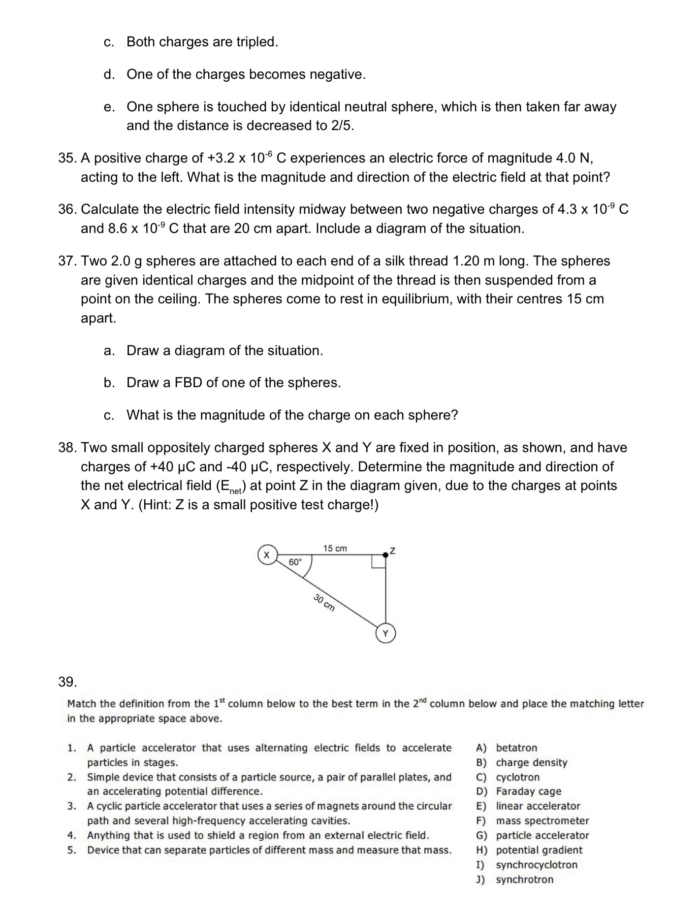 column to the best term in the 2 column and place the