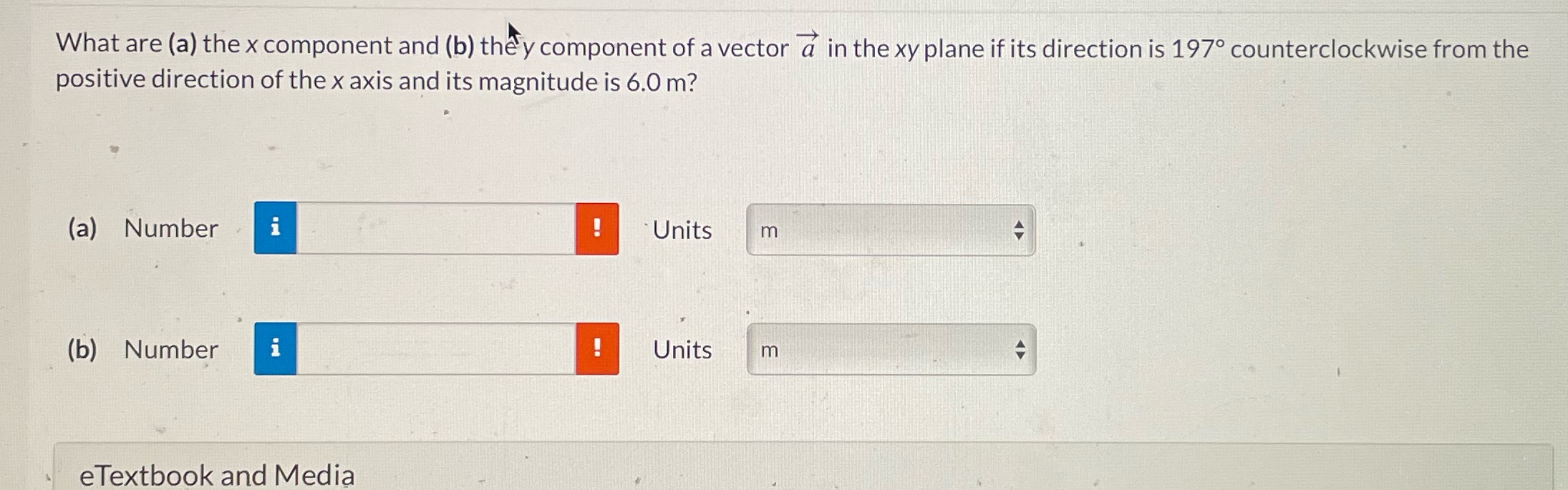 a vector a in the xy plane if its direction is 1970