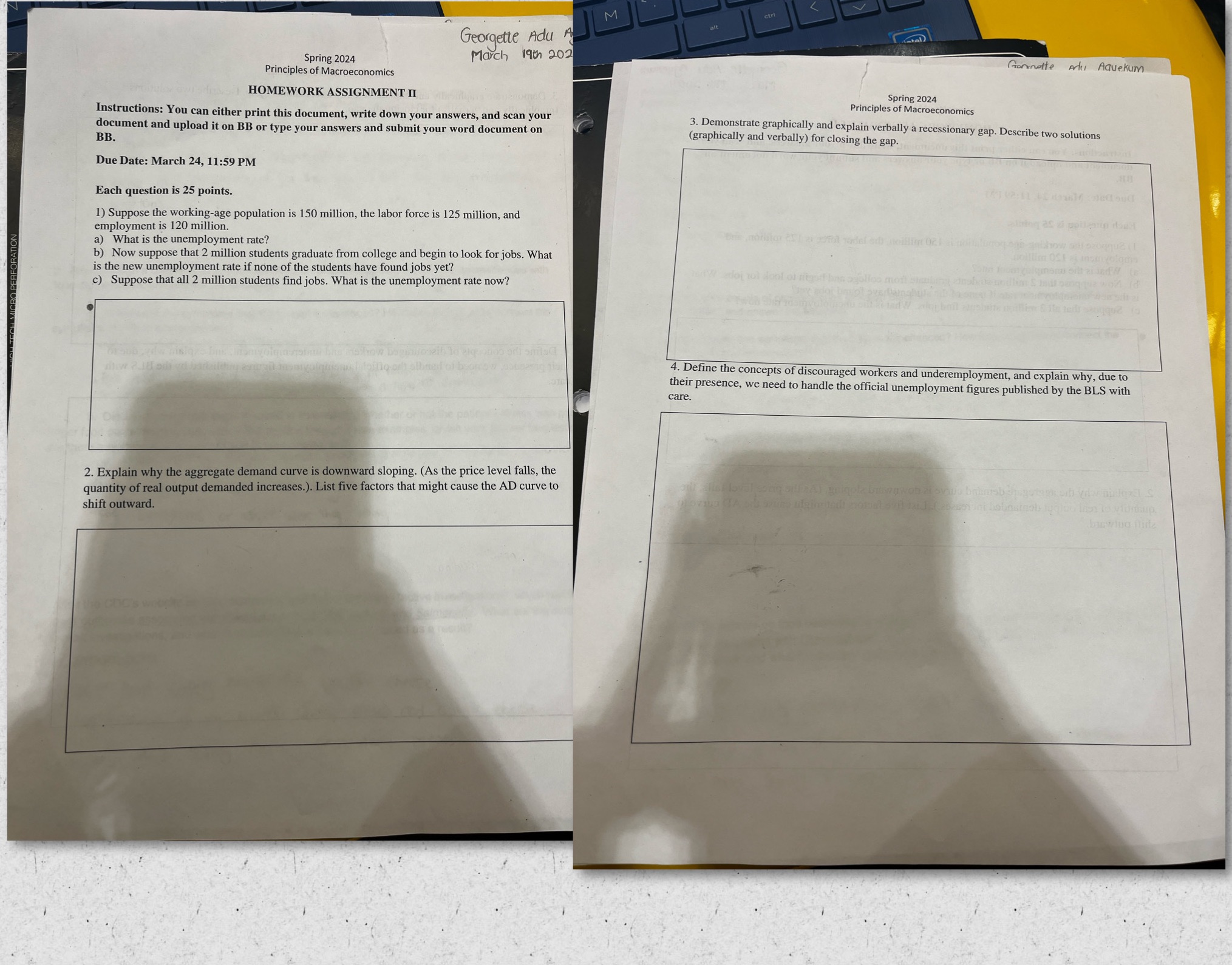 2024 March 19 th 202 Atonnette Adel Aquekum Principles of Macroeconomics HOMEWORK