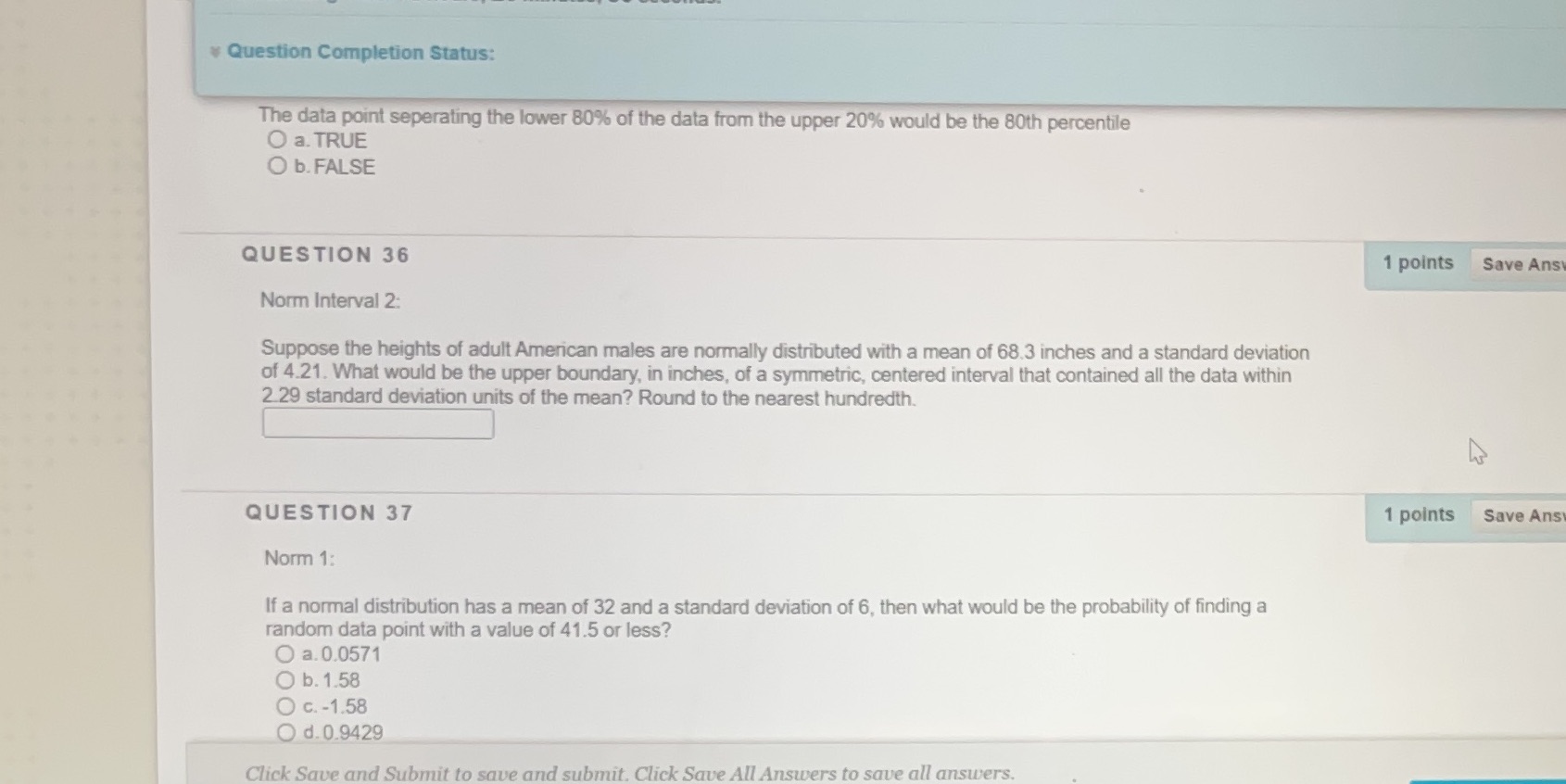 of the data from the upper 20% would be the 80th percentile