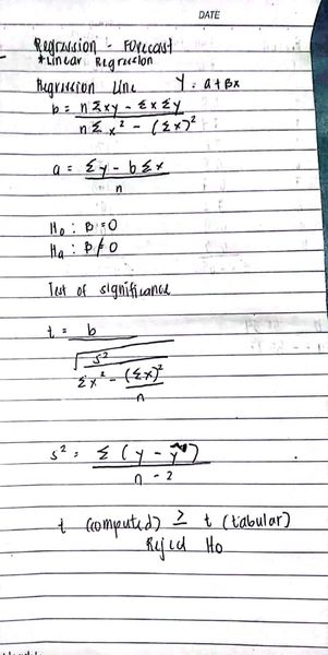 Ho or HaThe null and alternative hypothesesHo: There is no relationship between