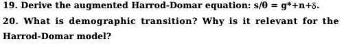 is demographic transition? Why is it relevant for the Harrod-Domar model