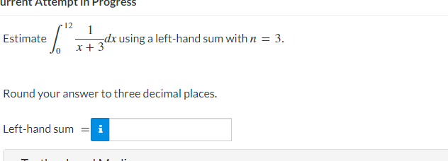 T 6 The rectangles represent a left sum. (b) Do the rectangles