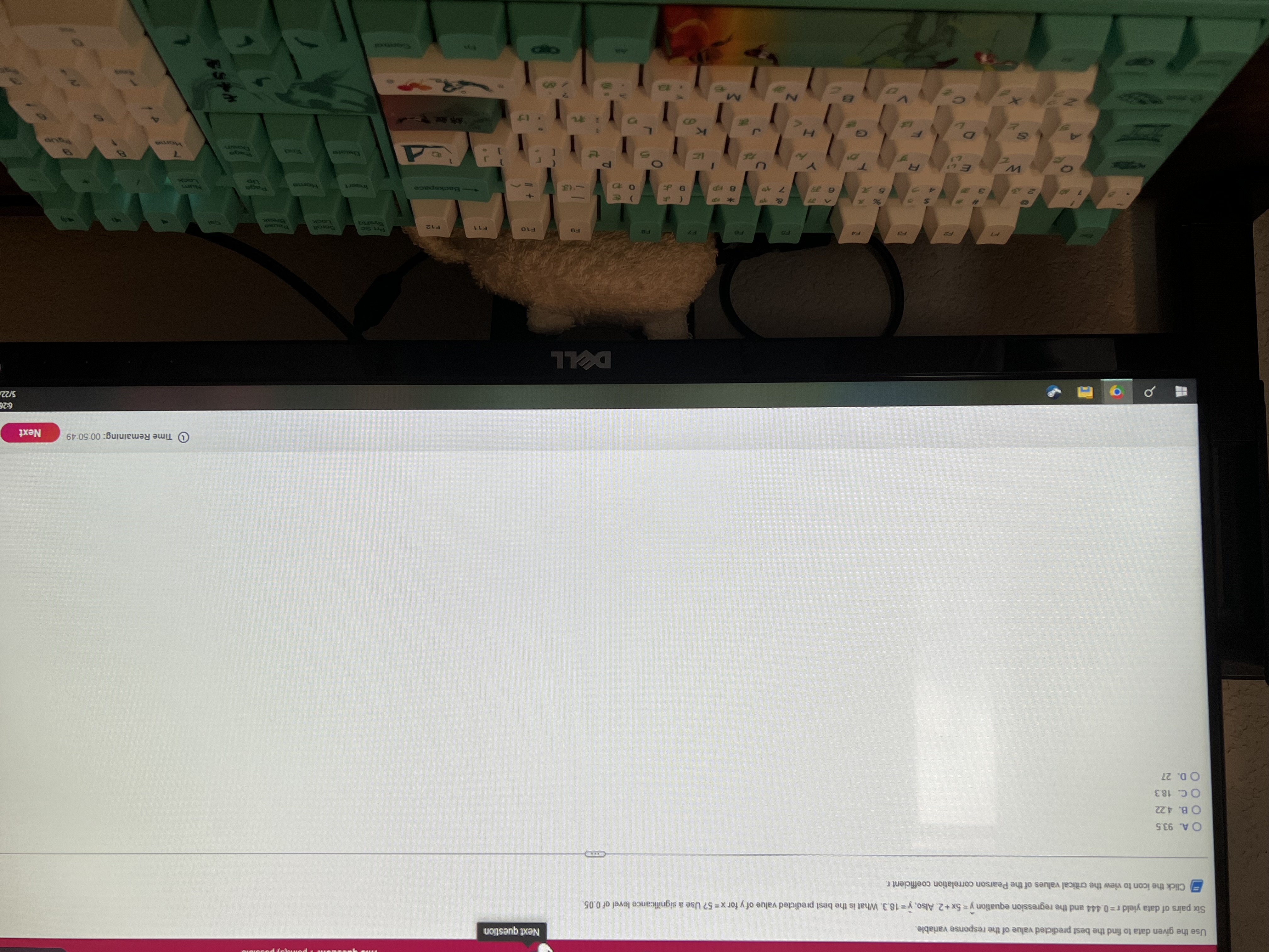 predicted hen a bug is chirping at the rate of 3000 chirps