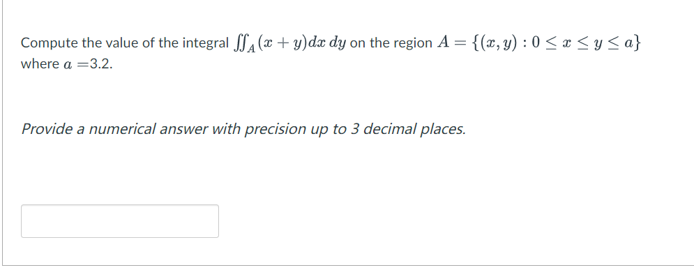 function of Y at y =2.4. Provide a numerical answer with precision