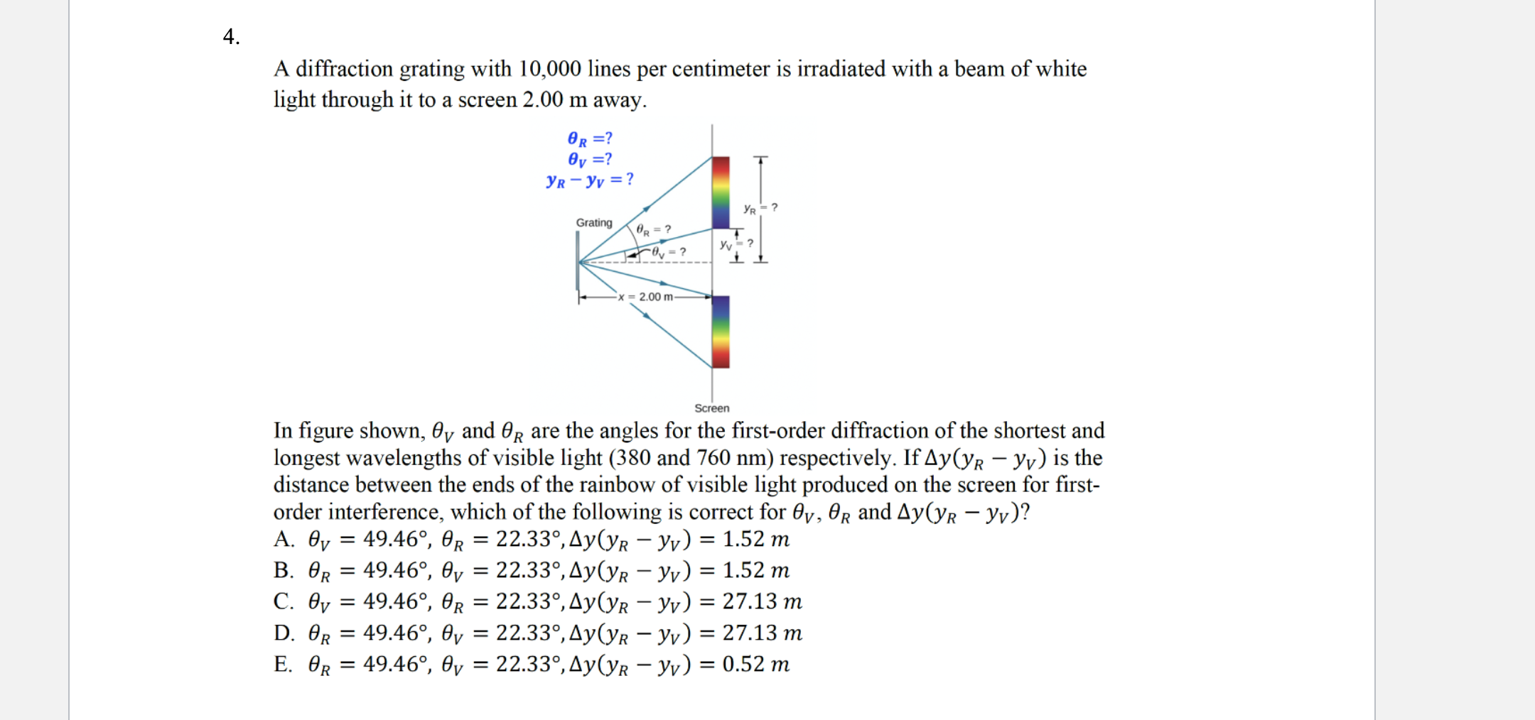 the x-rays and the minimum possible accelerating voltage (Vo) that produced the