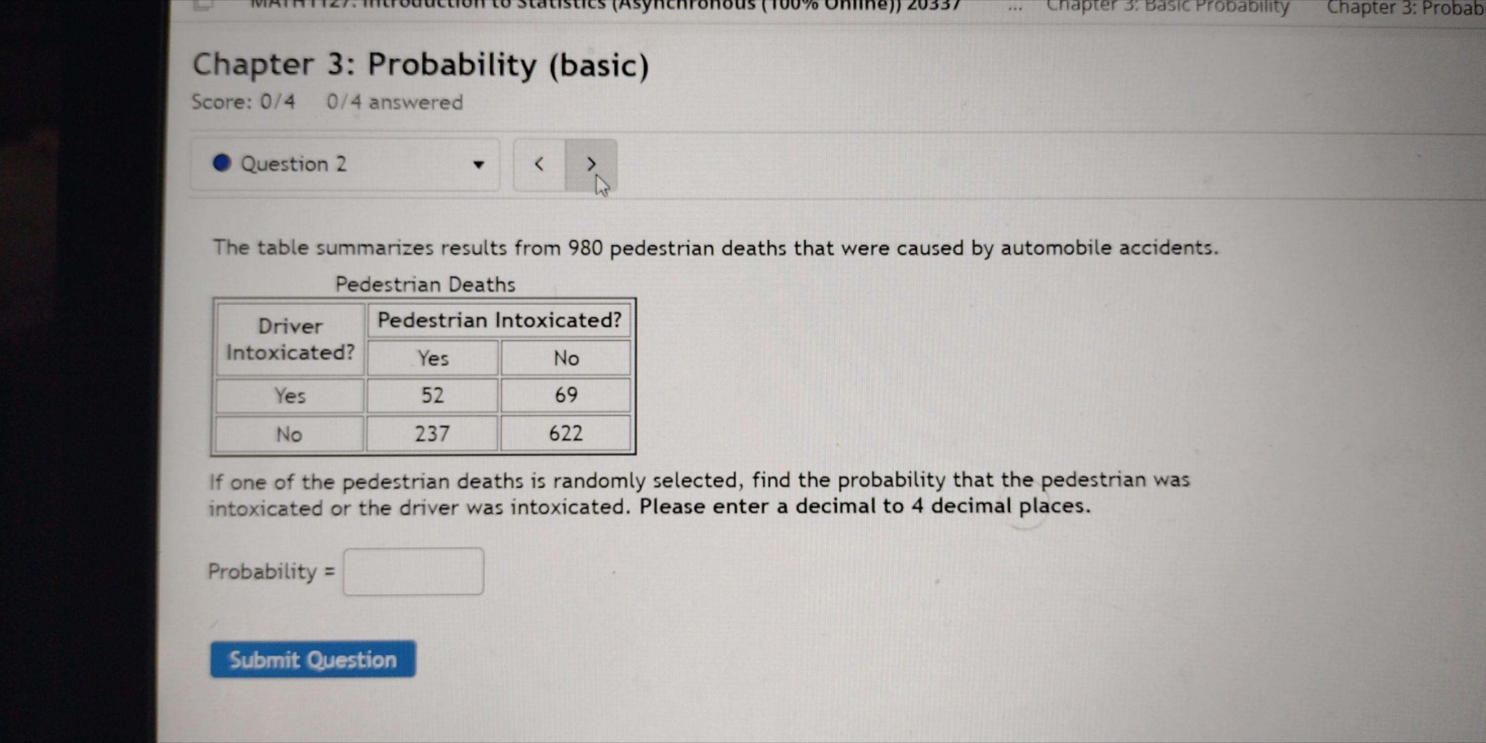 basketball player? Probability = % (Please enter your answer as a percent)