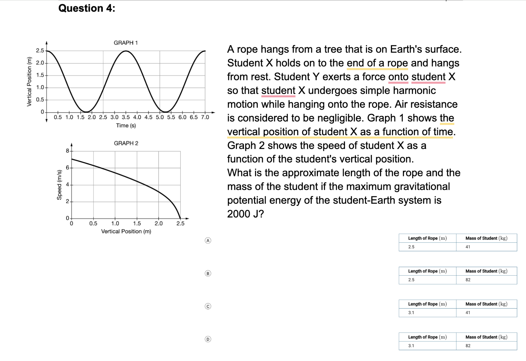 study the oscillatory motion of a pendulum. One end of a light
