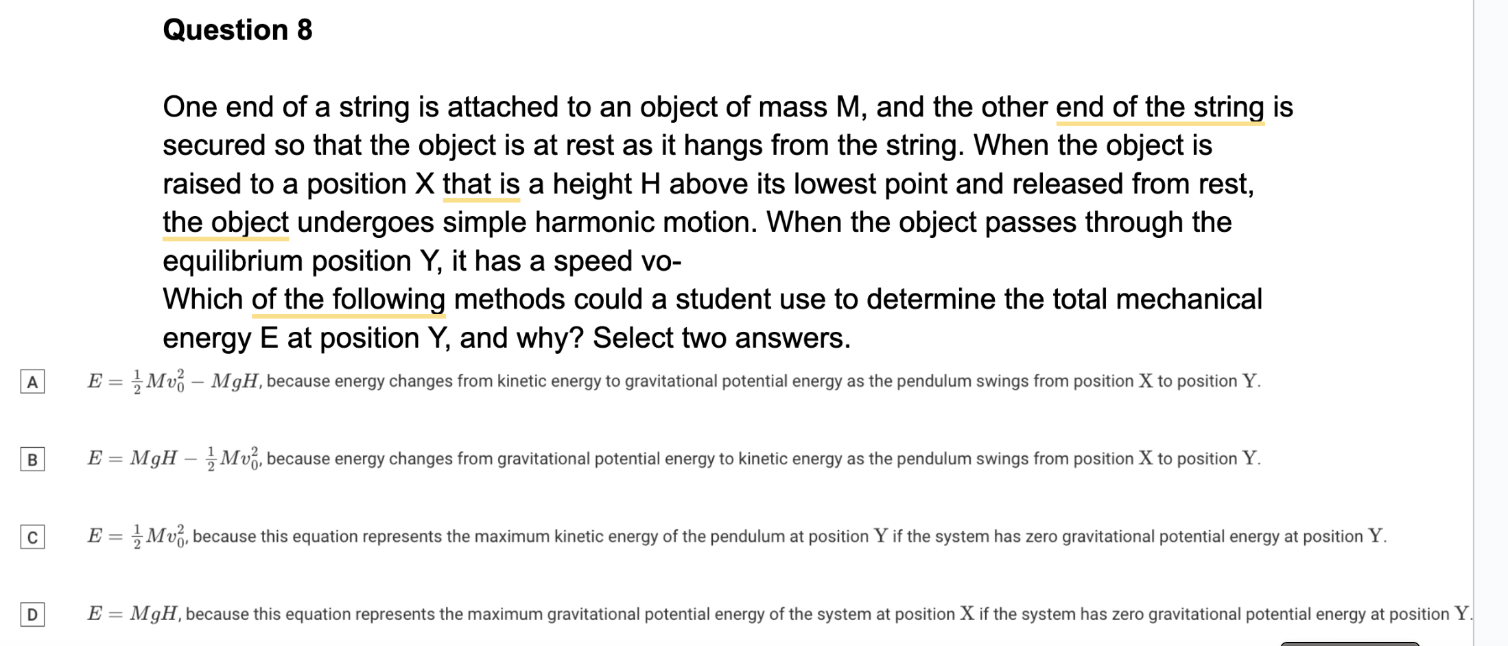 axes are not labeled. Which experiments could be represented by the graph?