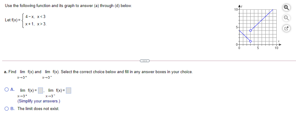  Use the following function and its graph to answer (a) through