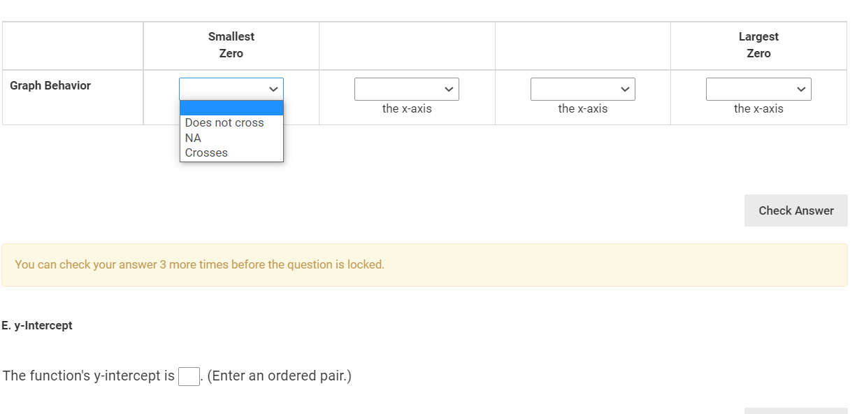 times before the question is locked. B. Leading Coefficient The sign of