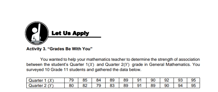 used to determine whether a relationship between two variables exist. Direction of