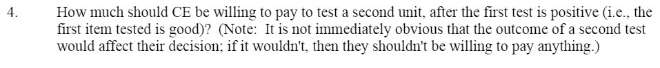 a second unit, after the first test is positive (i.e., the first