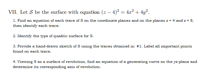 VII.Basic CalculusNeed help answering this question: VII. Let 8 be the
