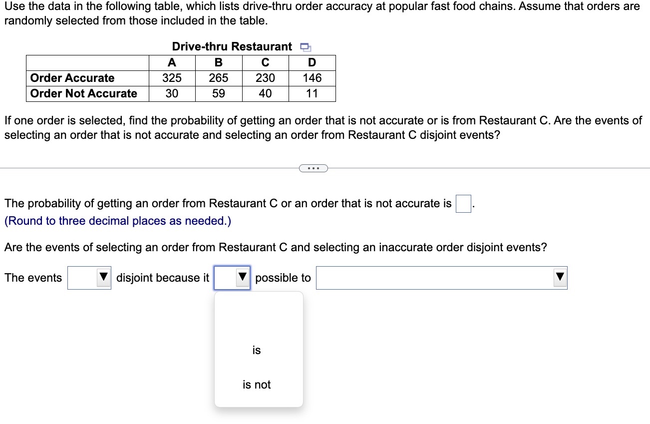  Help Solve Use the data in the following table, which lists