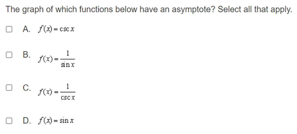he use to help him? Select all that apply. 4 O A.