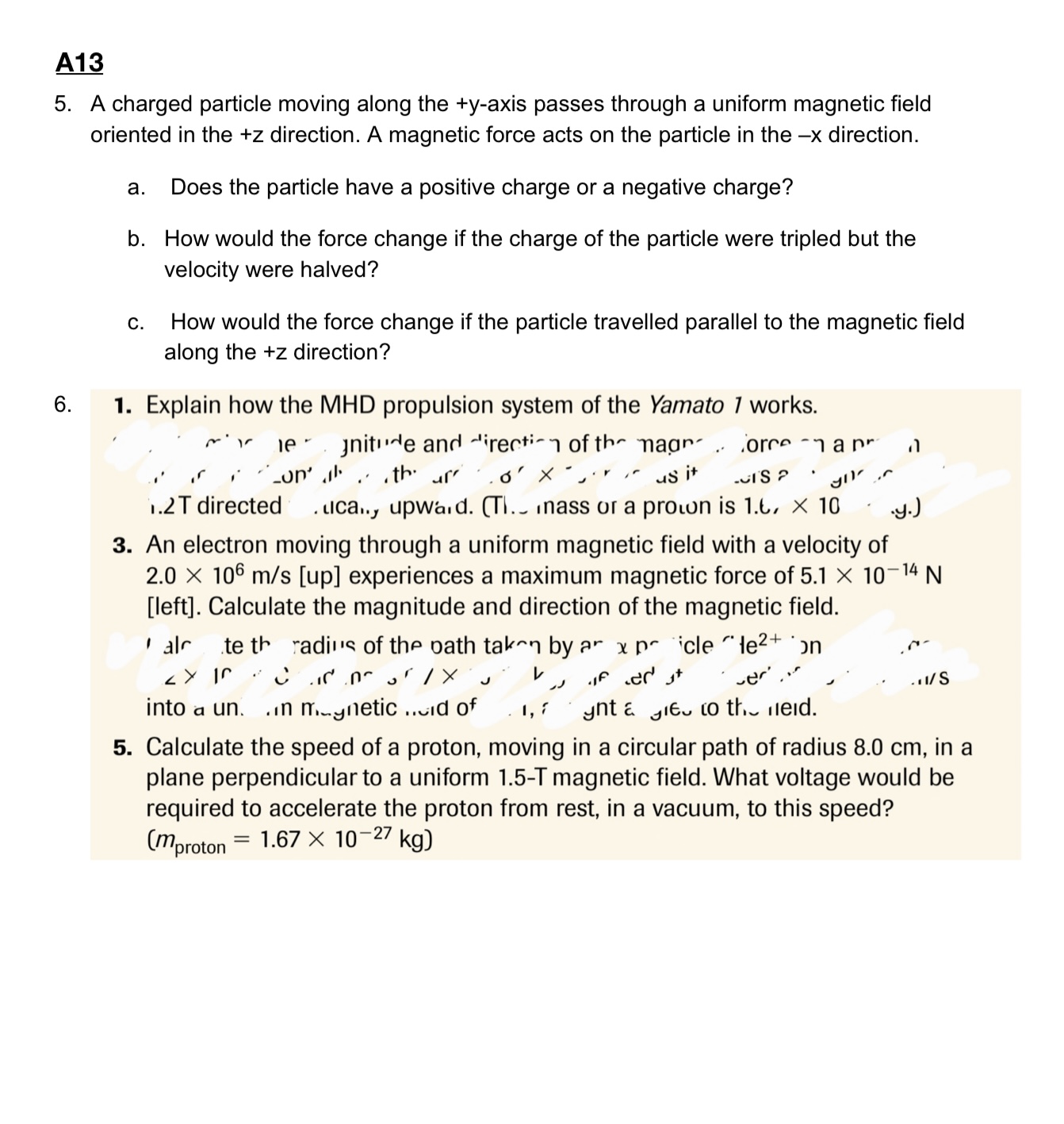 to be [a] small or 0)] positive? Explain your answers. 2. Draw