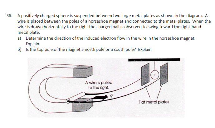3. In the diagram below, the compass Is pointing toward the right