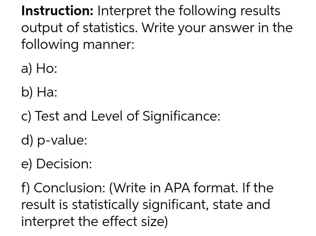 online Outside 81 142.64 11553.50 learning NCR Total 285 Test Statistics Column2