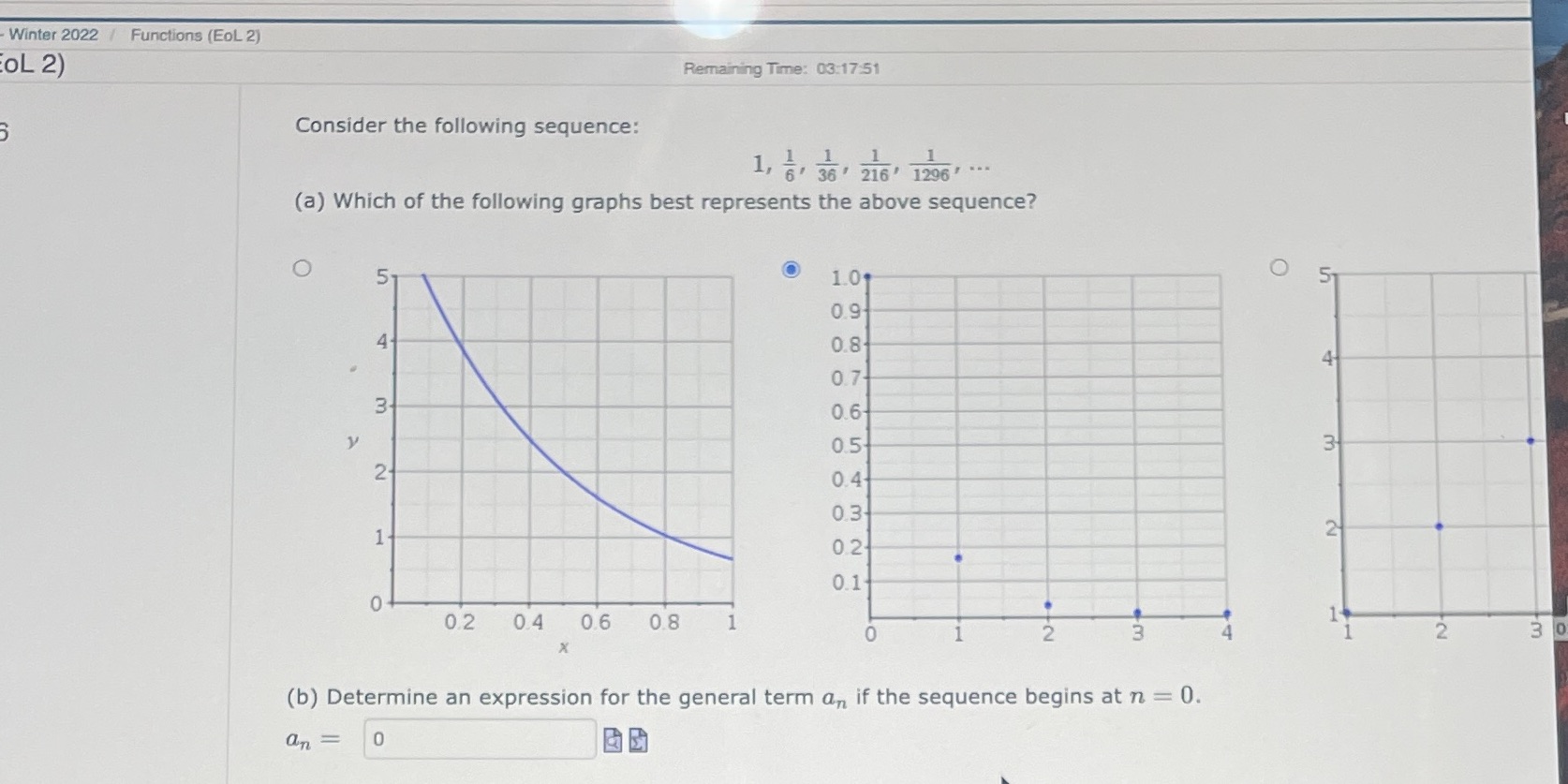 Winter 2022 / Functions (EoL 2) OL 2) Remaining Time: 03:17:51