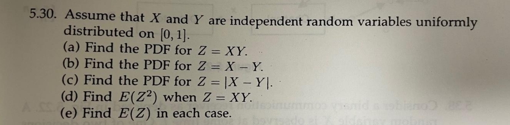 content strictly prohibited 5.30. Assume that X and Y are independent random