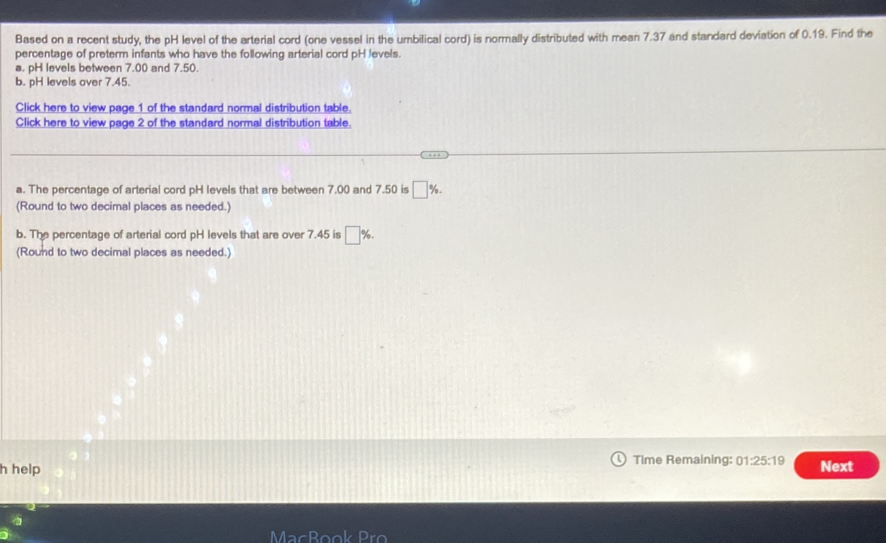 cord (one vessel in the umbilical cord) is normally distributed with mean