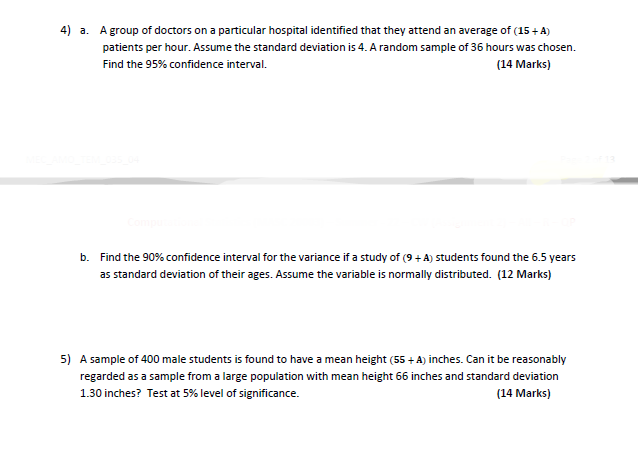 0.04 0.07 a Find the value of m. (3 Marks] b. What