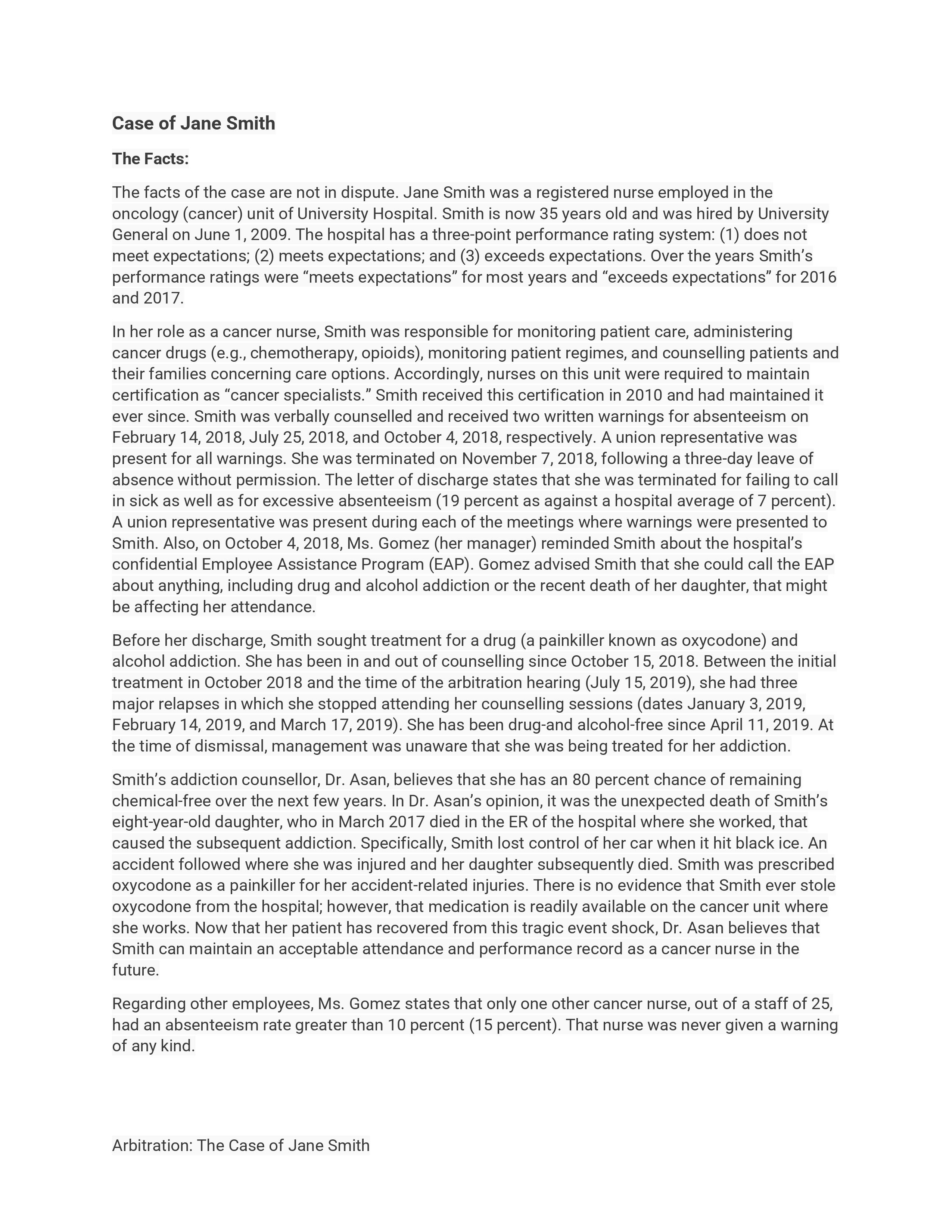 assigned text; and (4) the assigned case. In order to understand the