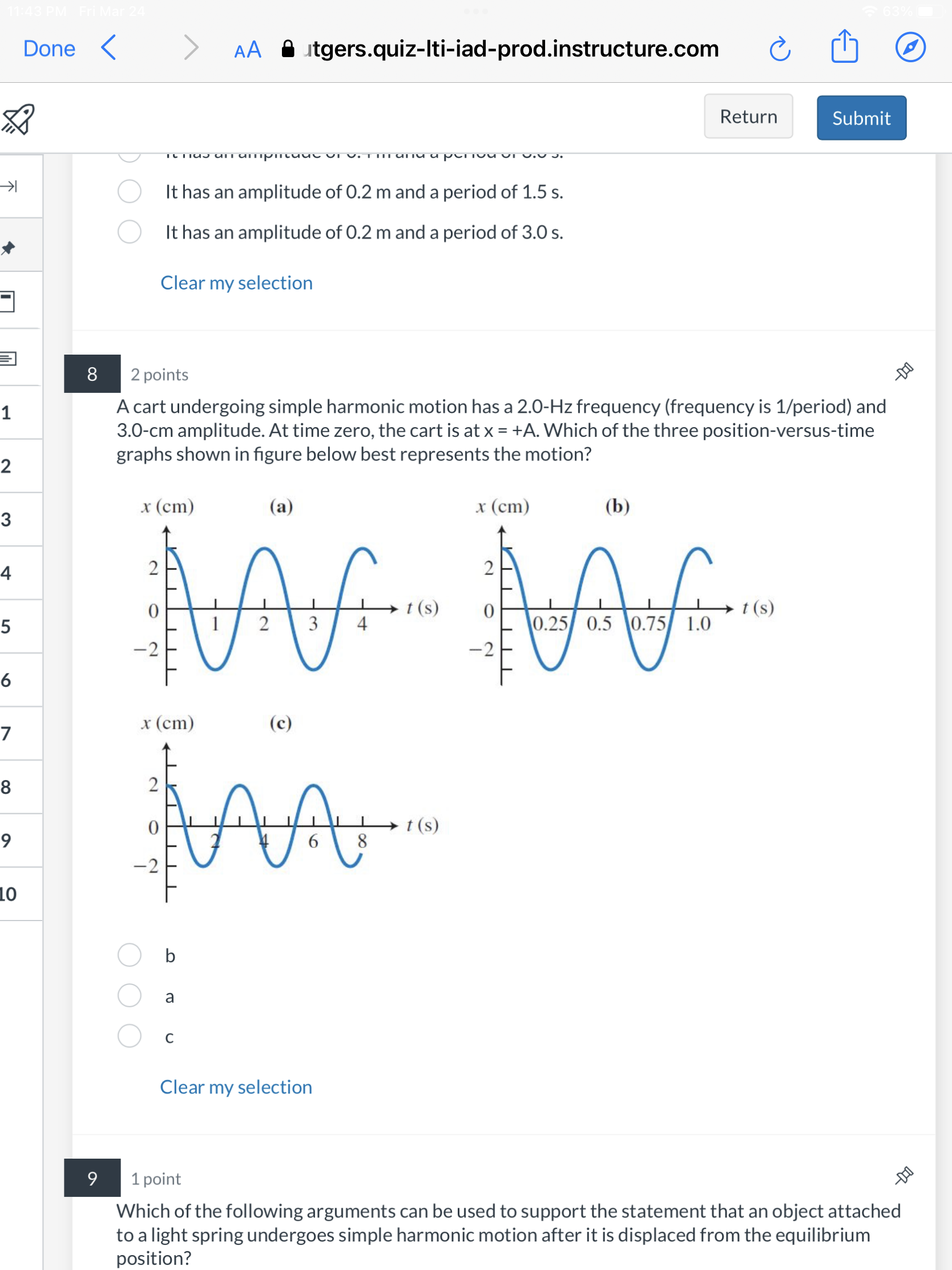 position of an object undergoing vibrational motion is represented by the position-time