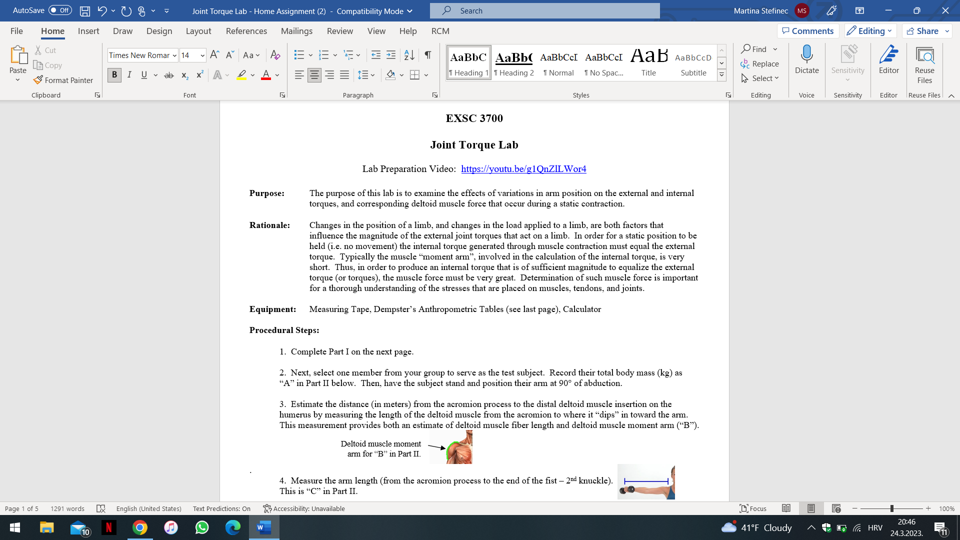 Design Layout References Mailings Review View Help RCM Comments Editing Share &