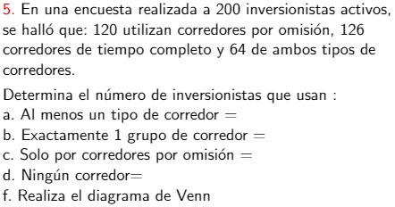 120 utilizan corredores por omisi6n, 126 corredores de tiempo completo y 64