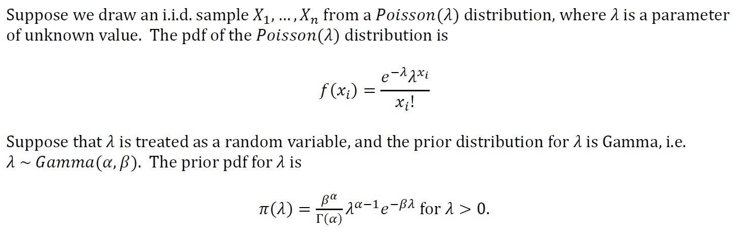 unknown value. The pdf of the Poisson (2) distribution is f (