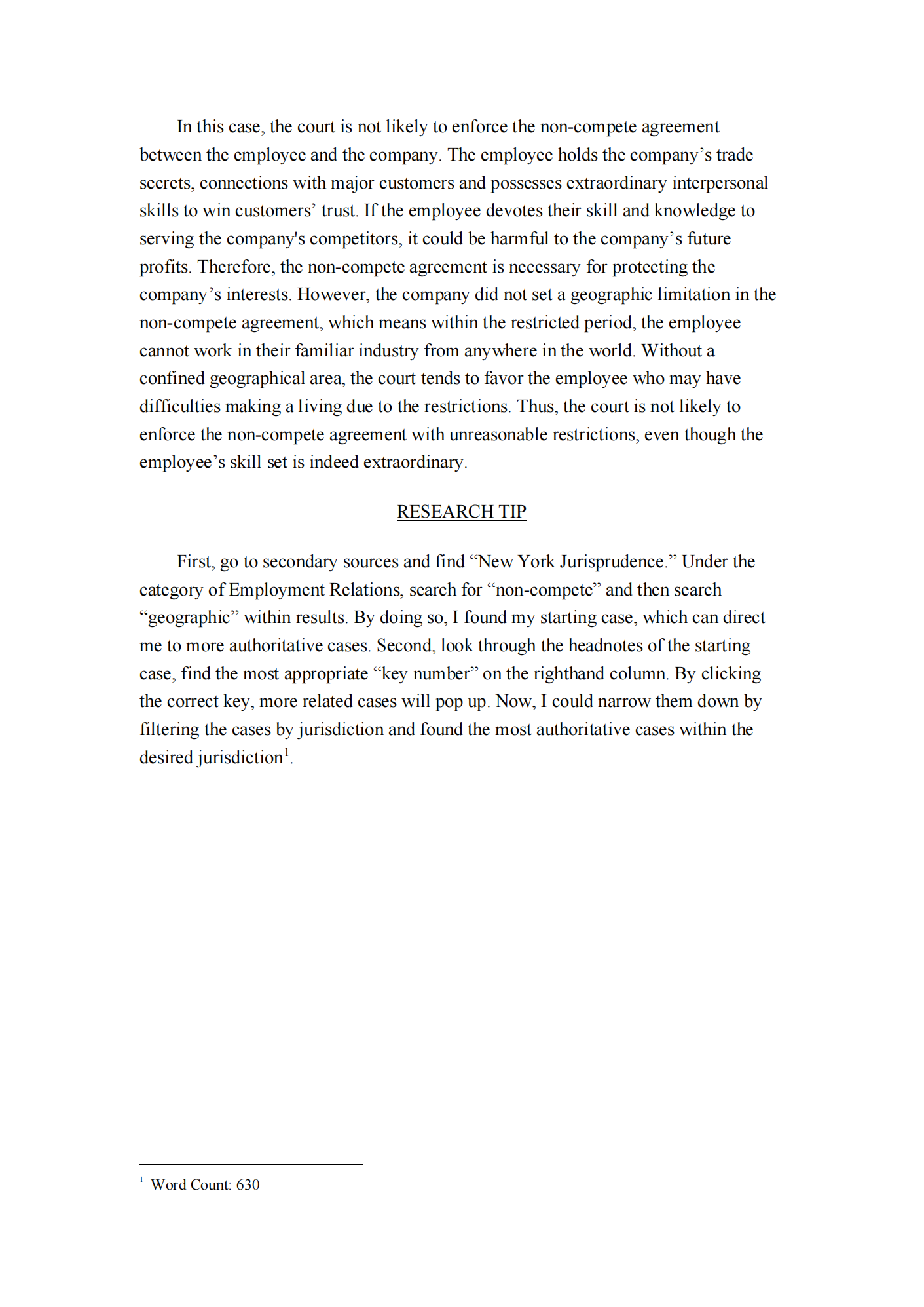 report describing the search methodology and provide the brief summary of conclusion.The