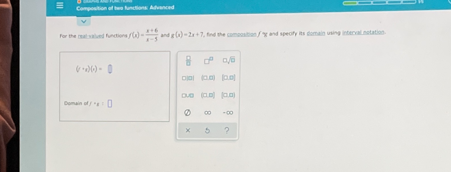  For the domain please use interval notation using brackets and parentheses