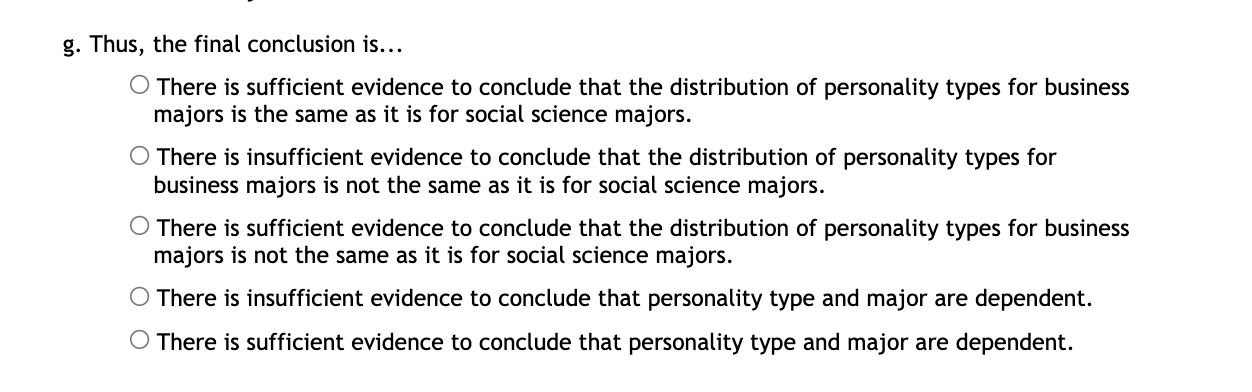 can be concluded at the a = 0.05 significance level a. What