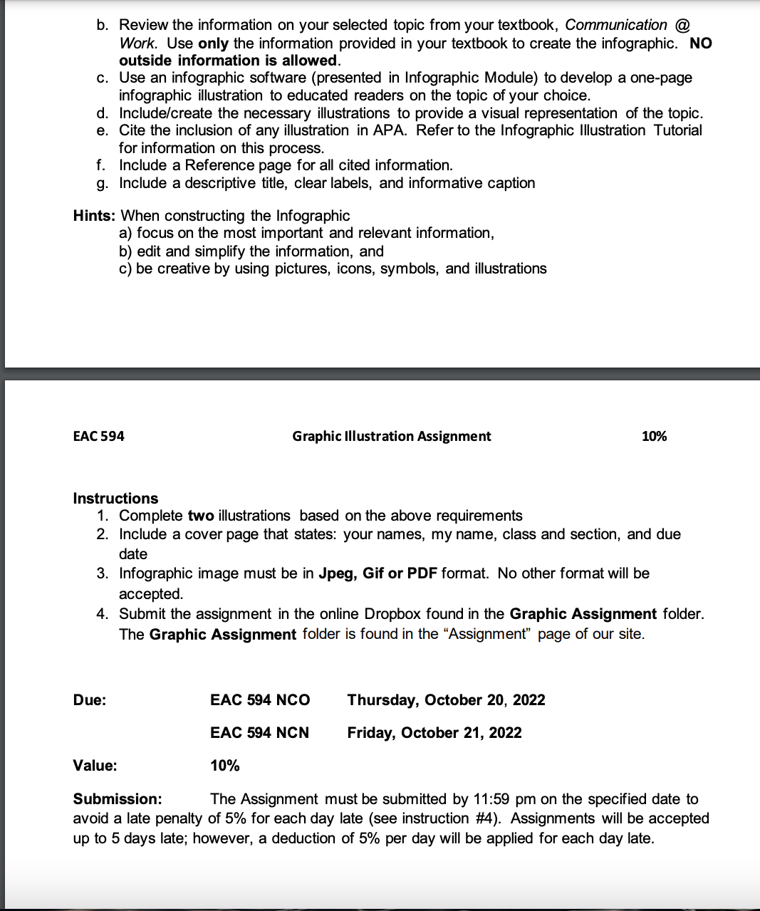 Module 5, Unit 36 of your textbook, and the Infographic Tutorial, please