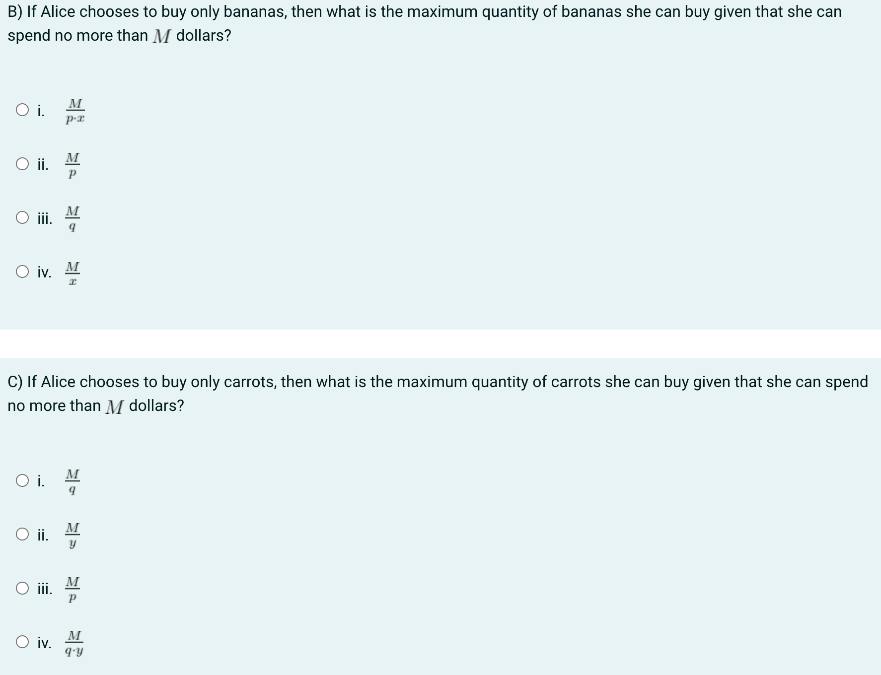 that she can spend no more than M dollars? Oi. DZ O