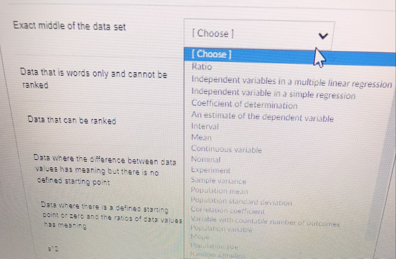mean Population standard deviation Correlation coefficient en cate Variable with countable number
