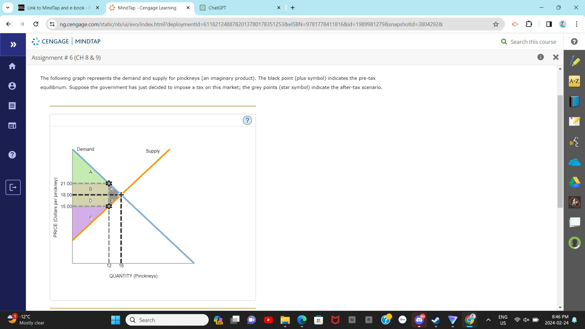 Q Search this course ? Assignment # 6 (CH 8 & 9)