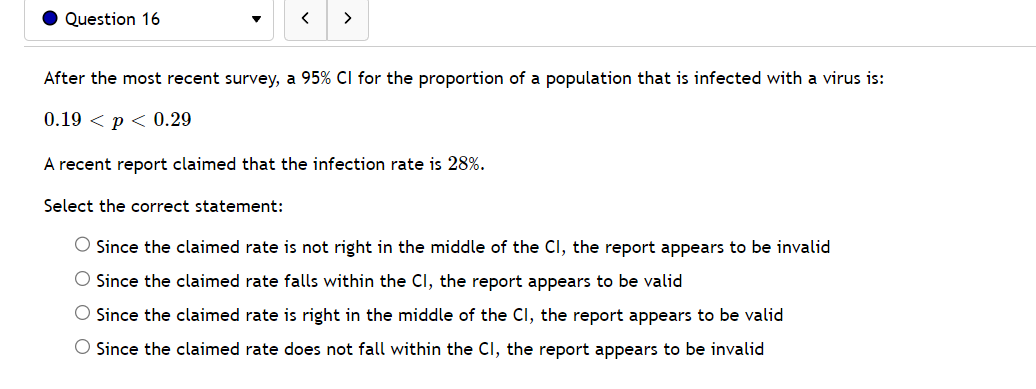 always a Z-Interval O A CI for a mean is always a