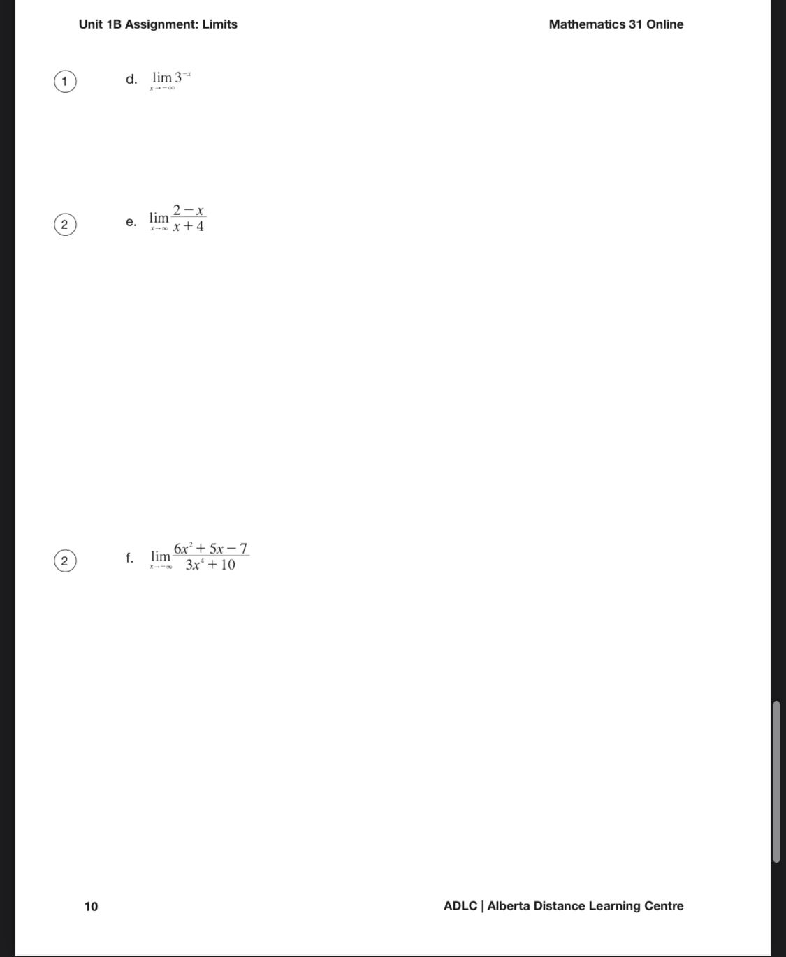 the infinite geometric series (x - 2)1 + (x - 2): +
