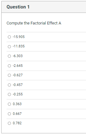 collecting the response for each possible combination of factor settings. This data