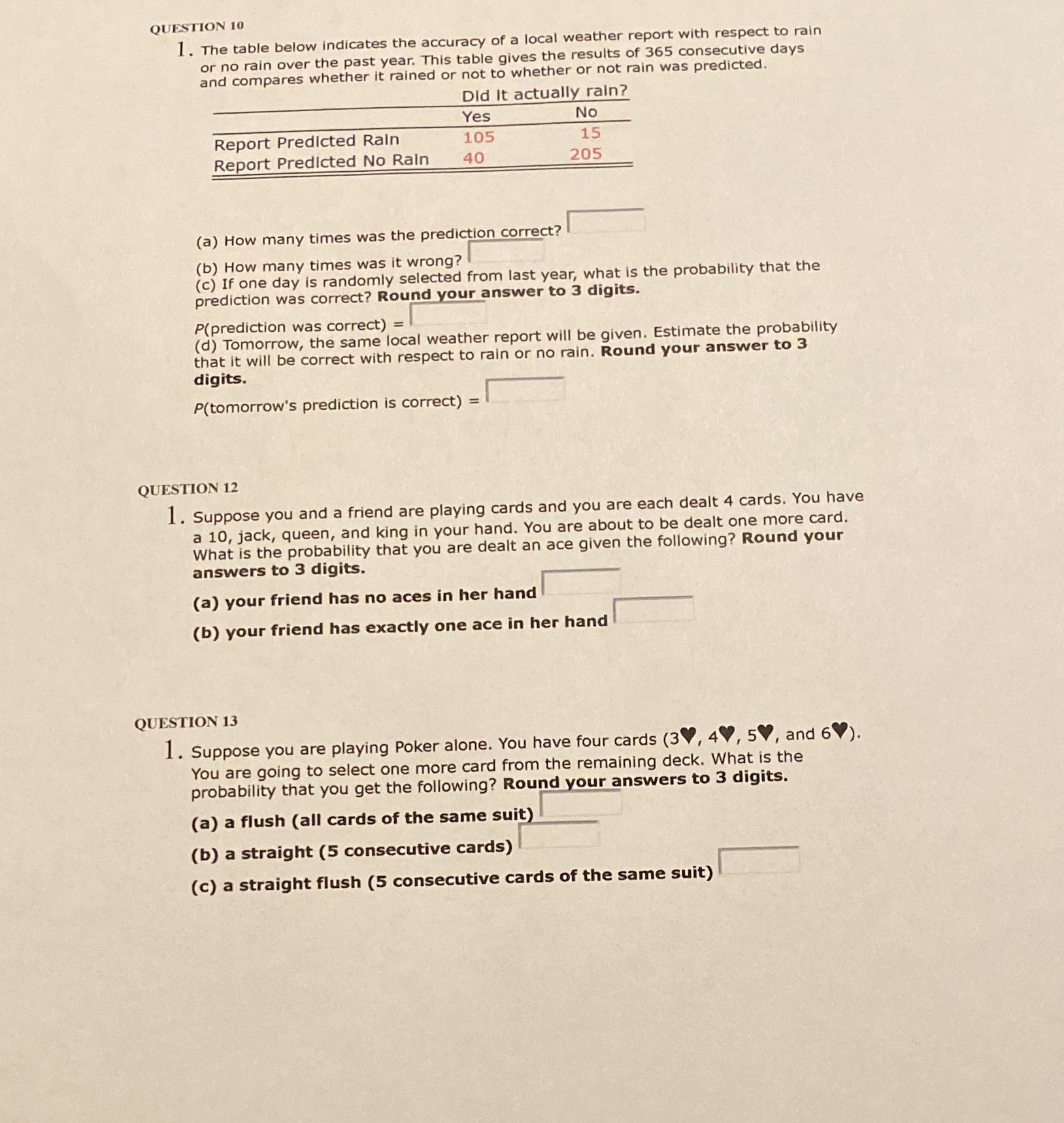 a local weather report with respect to rain the resuls of 365