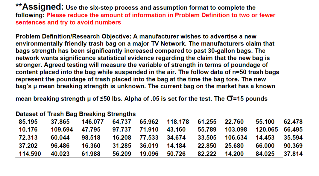 or fewer sentences and try to avoid numbers Problem DefinitioniResearch Objective: A
