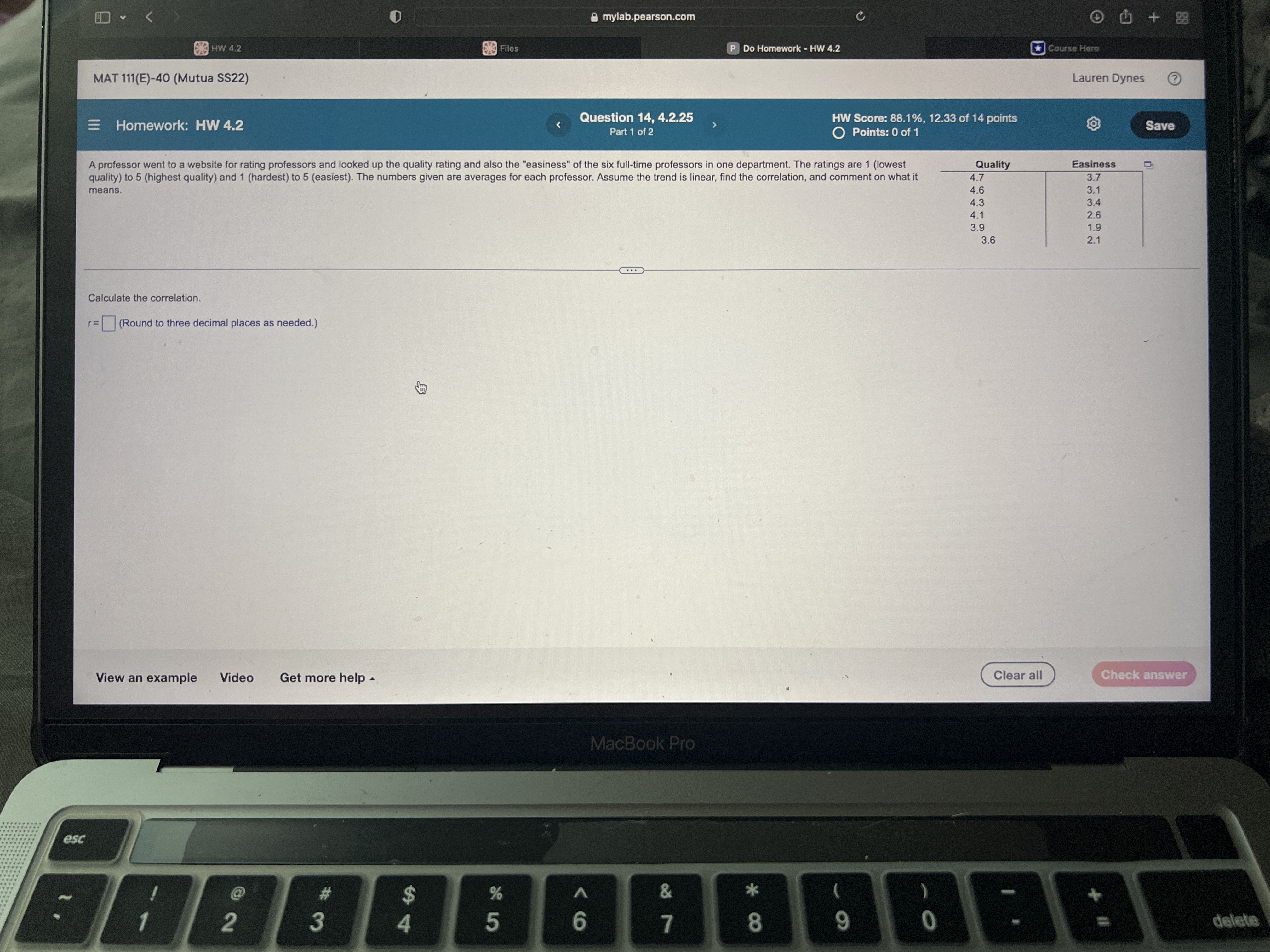 4.2 Course Hero MAT 111(E)-40 (Mutua SS22) Lauren Dynes Question 14, 4.2.25